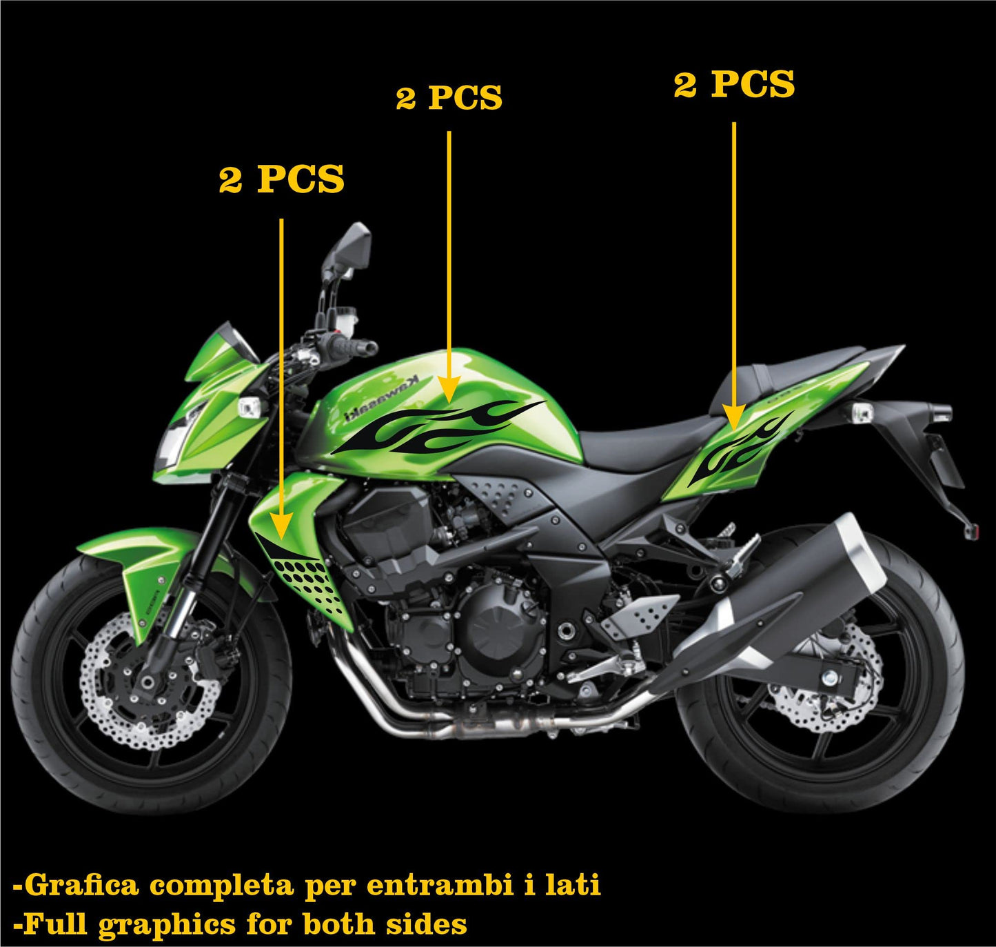 moto adesivi set adesivi decal vinile
