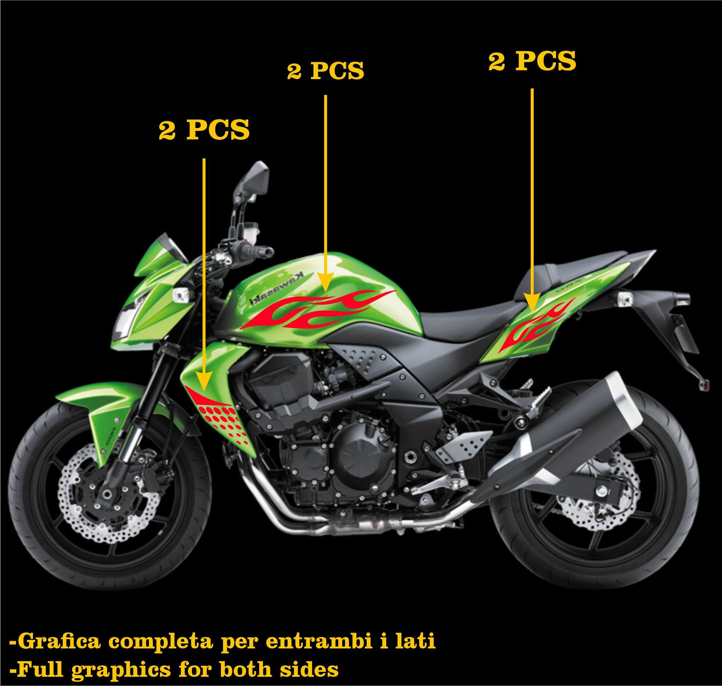 set adesivi decal vinile