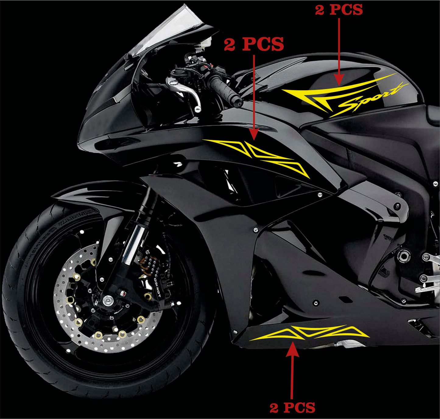 set adesivi decal vinile