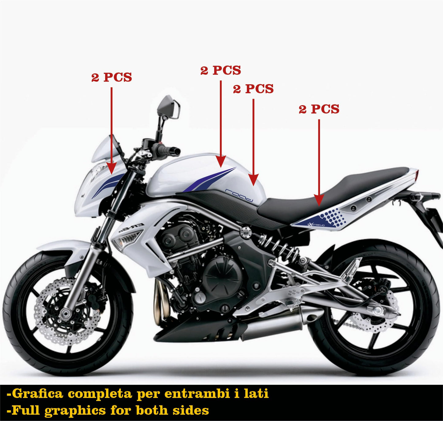 set adesivi decal vinile