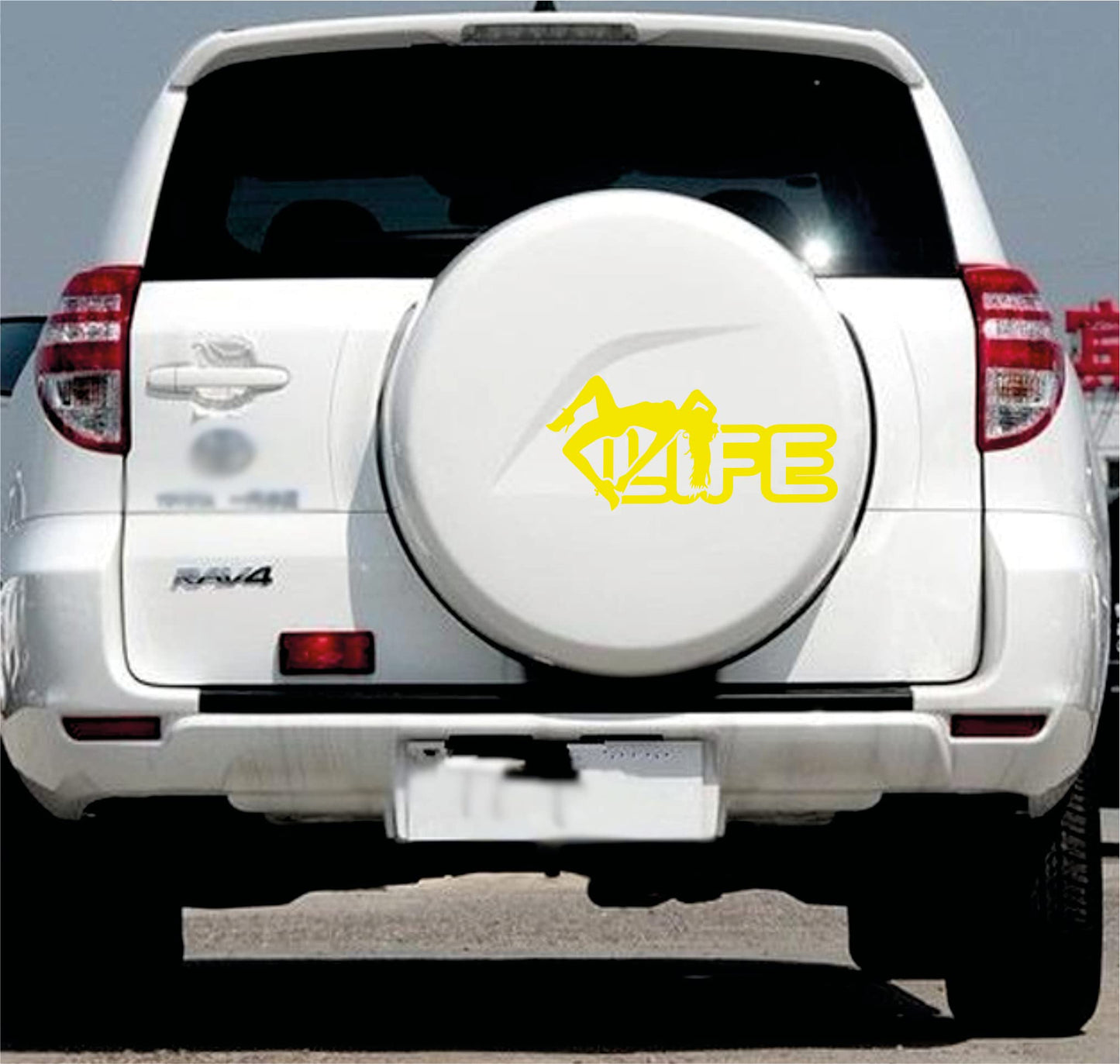 DualColorStampe Adesivi Compatibili con Toyota Rav4 Rav-4 Auto ruota di scorta copertura decalcomanie adesivi Auto decorazione adesivi accessori LIFE DONNA SEX COD.0335 a €16.99 solo da DualColorStampe