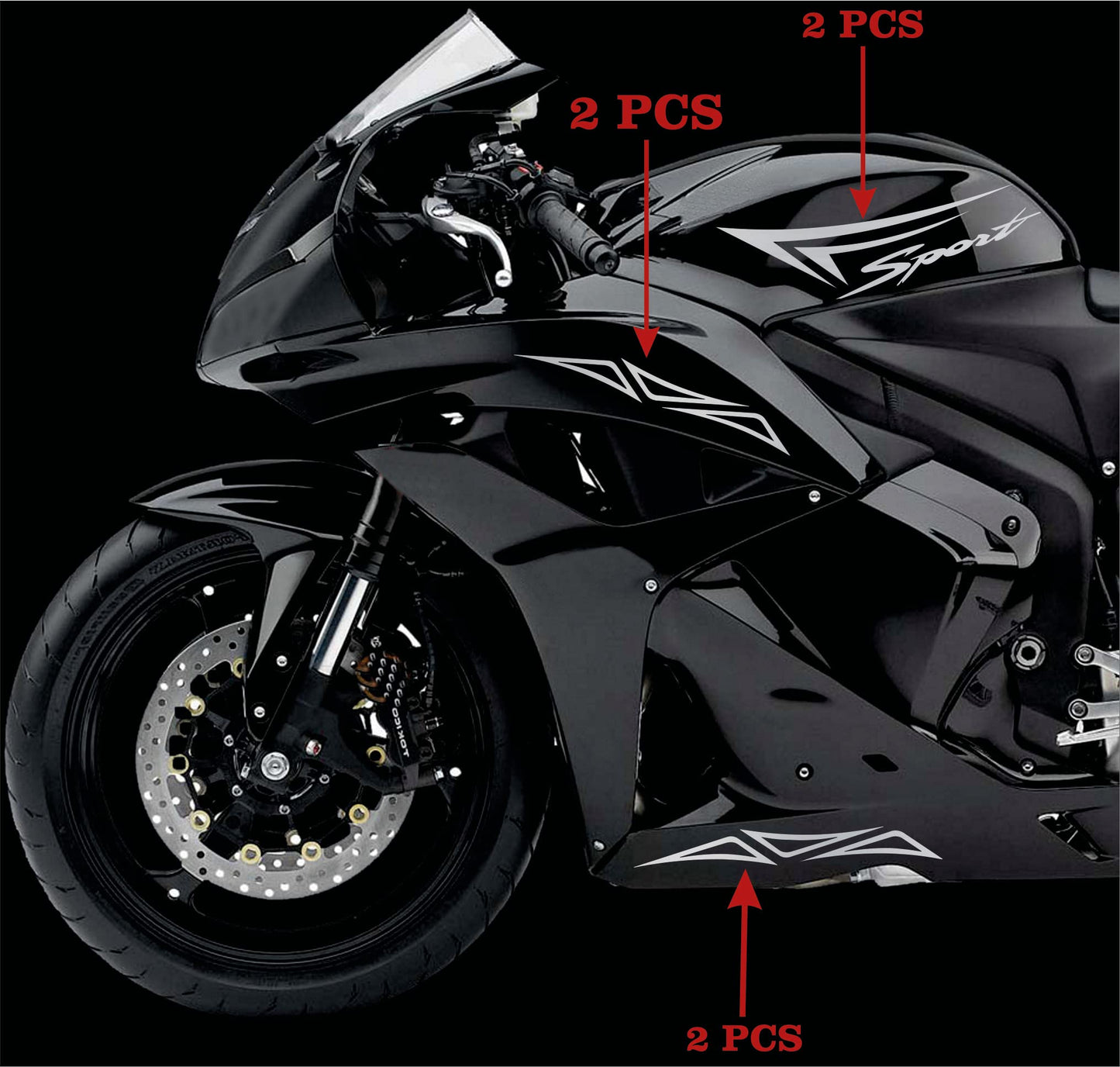 set adesivi decal vinile