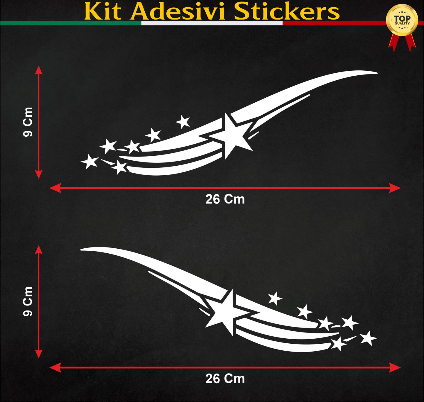 set adesivi decal vinile