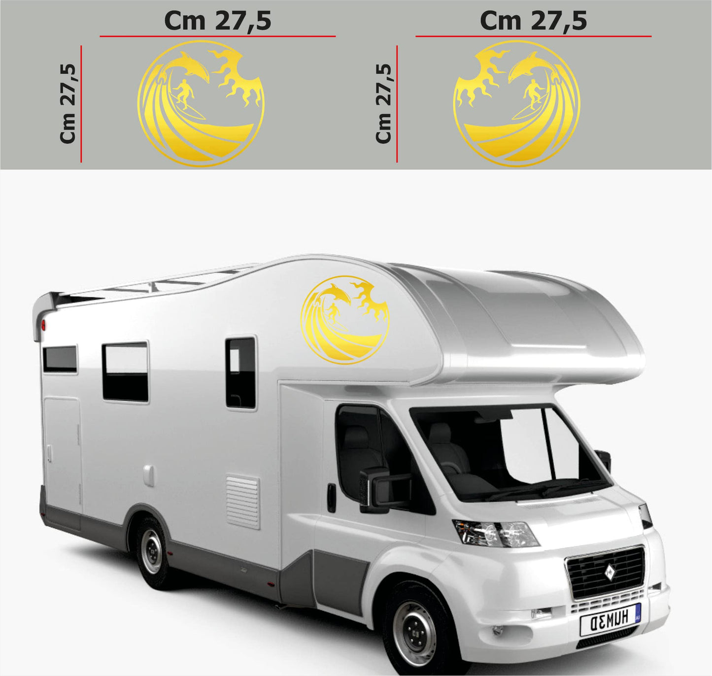 set adesivi decal vinile