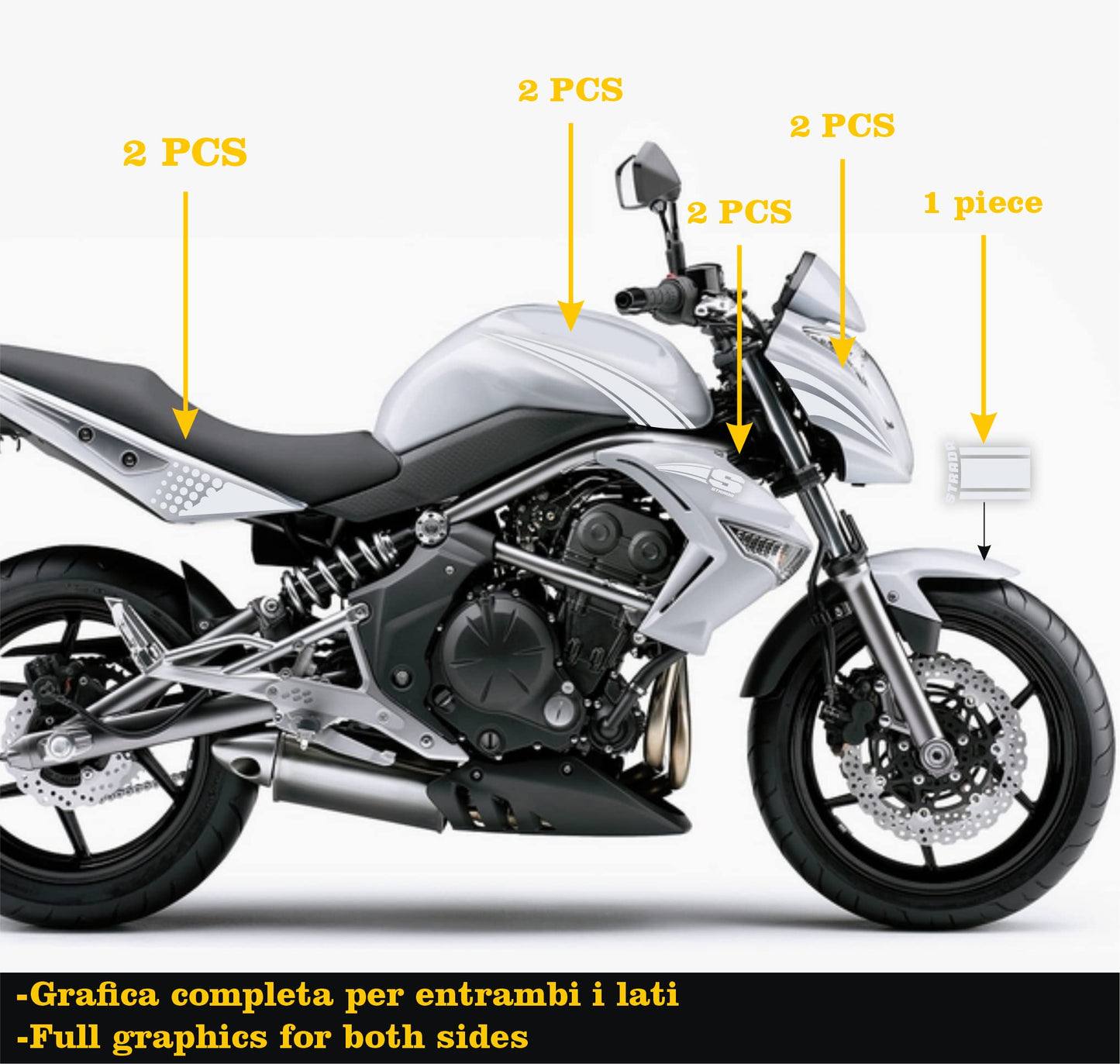 set adesivi decal vinile