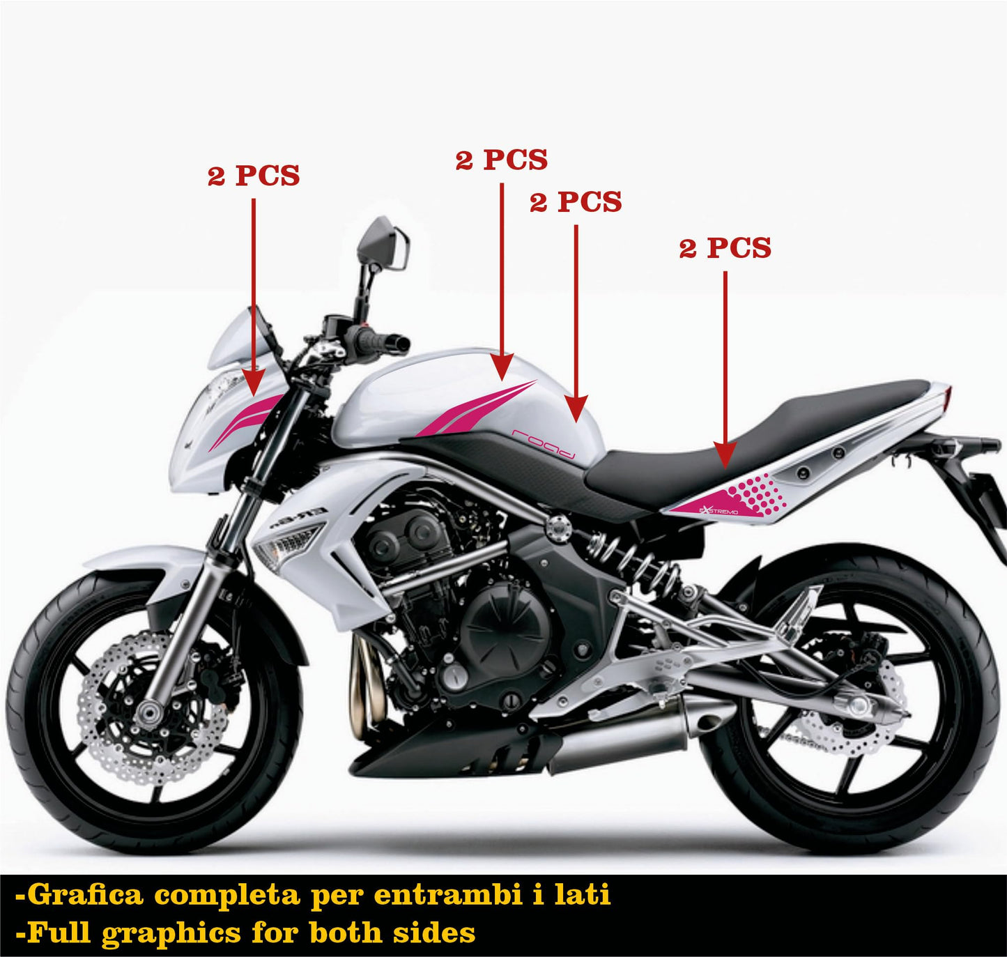 set adesivi decal vinile