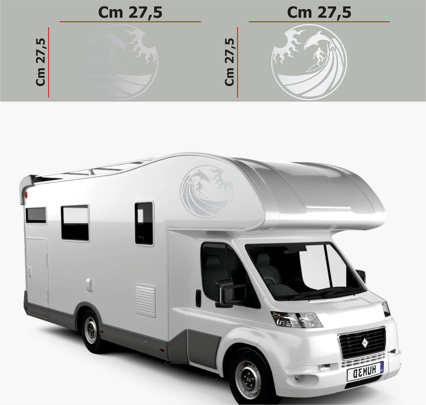 set adesivi decal vinile