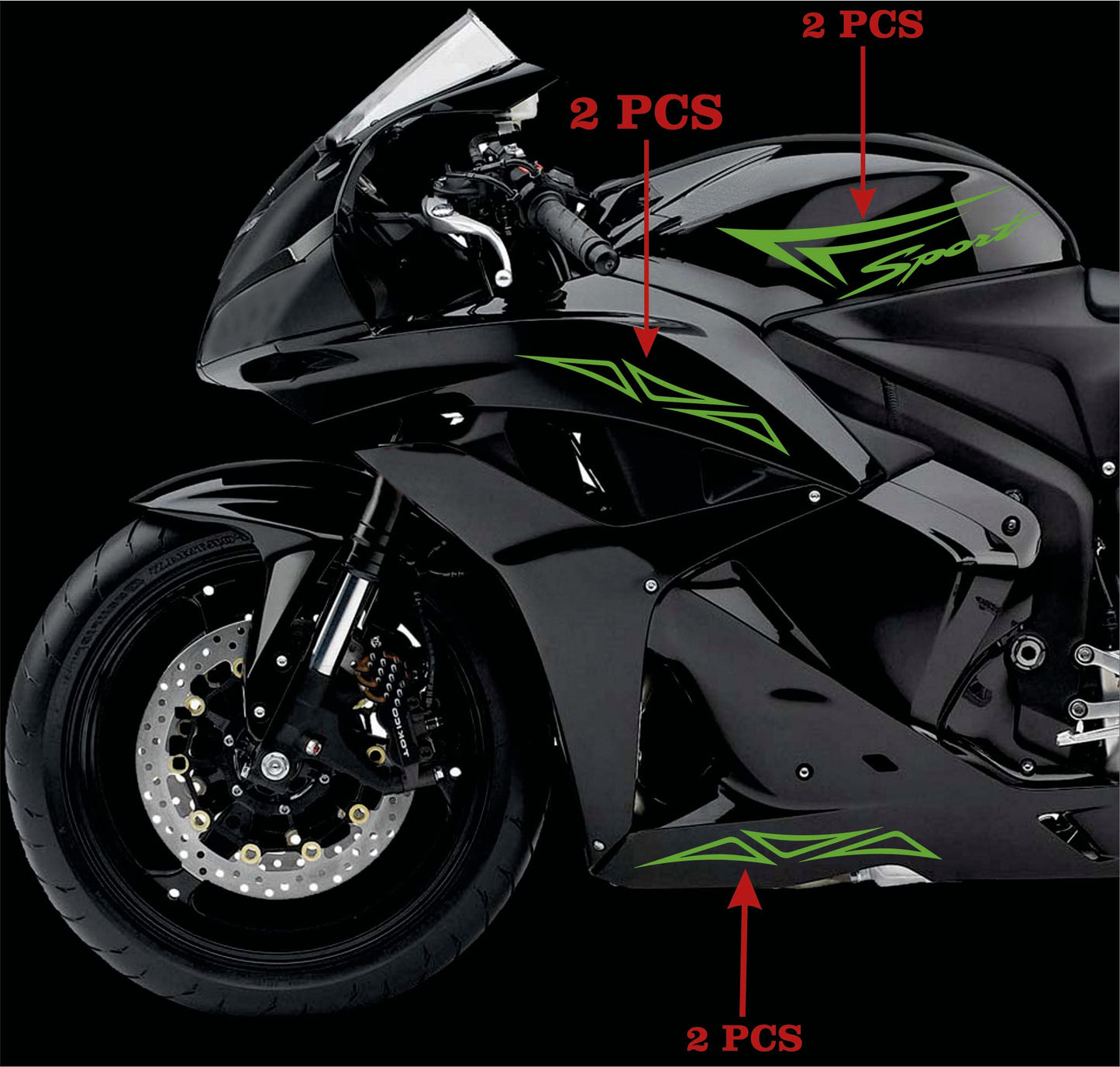 set adesivi decal vinile