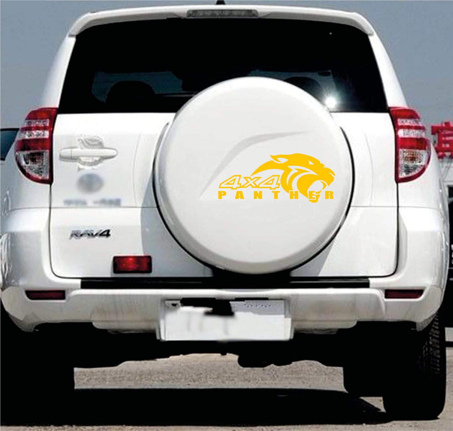DualColorStampe Adesivi Compatibili con Toyota Rav4 Rav-4 Auto ruota di scorta copertura decalcomanie adesivi Auto decorazione adesivi accessori Panther COD.0328 a €14.99 solo da DualColorStampe