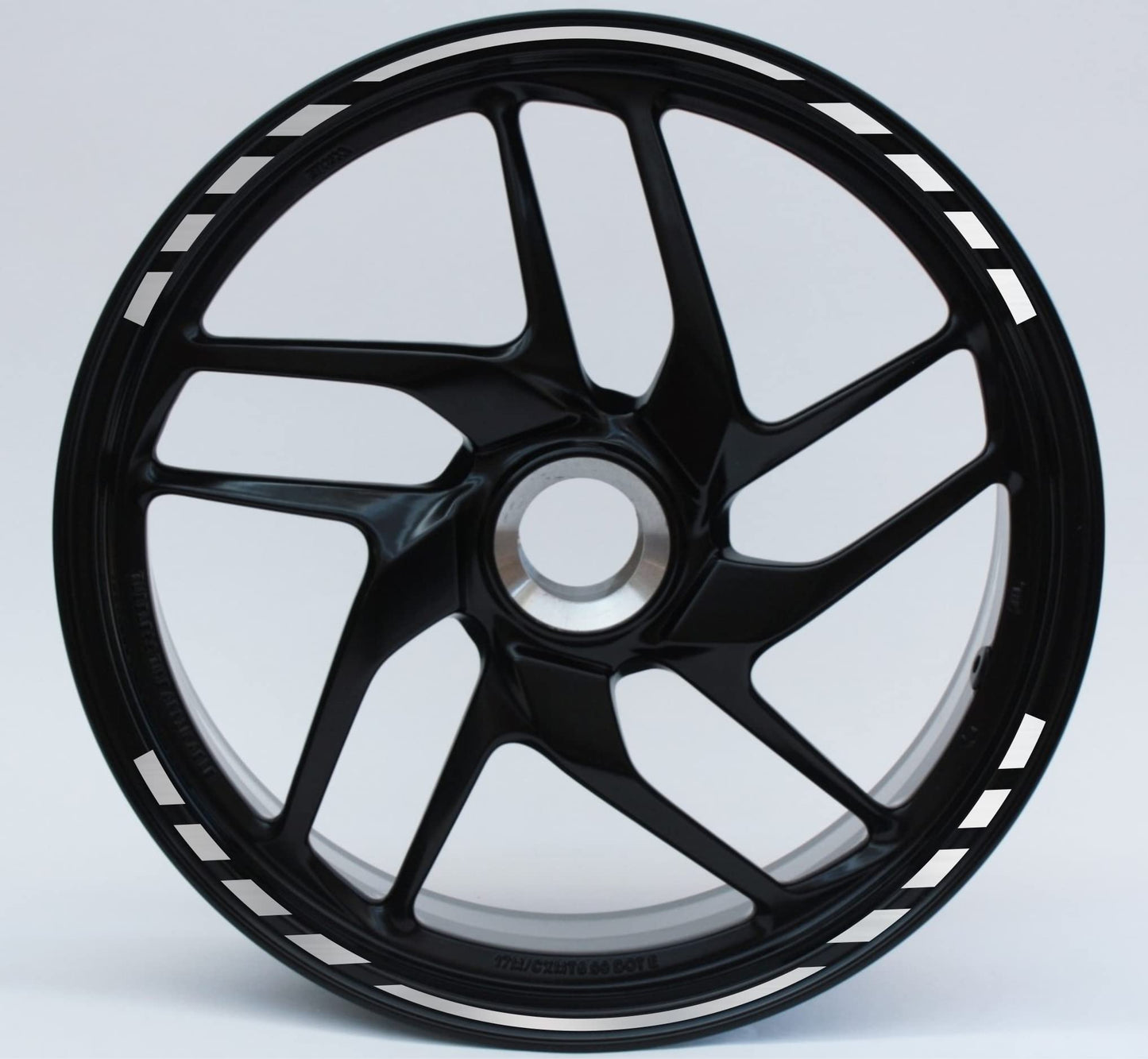 DualColorStampe Confezione Adesivi Set Completo di Cerchi Strisce per Moto per 2 Ruote da 17'' pollici strips Design Sportivo COD.D0063 a €12.99 solo da DualColorStampe