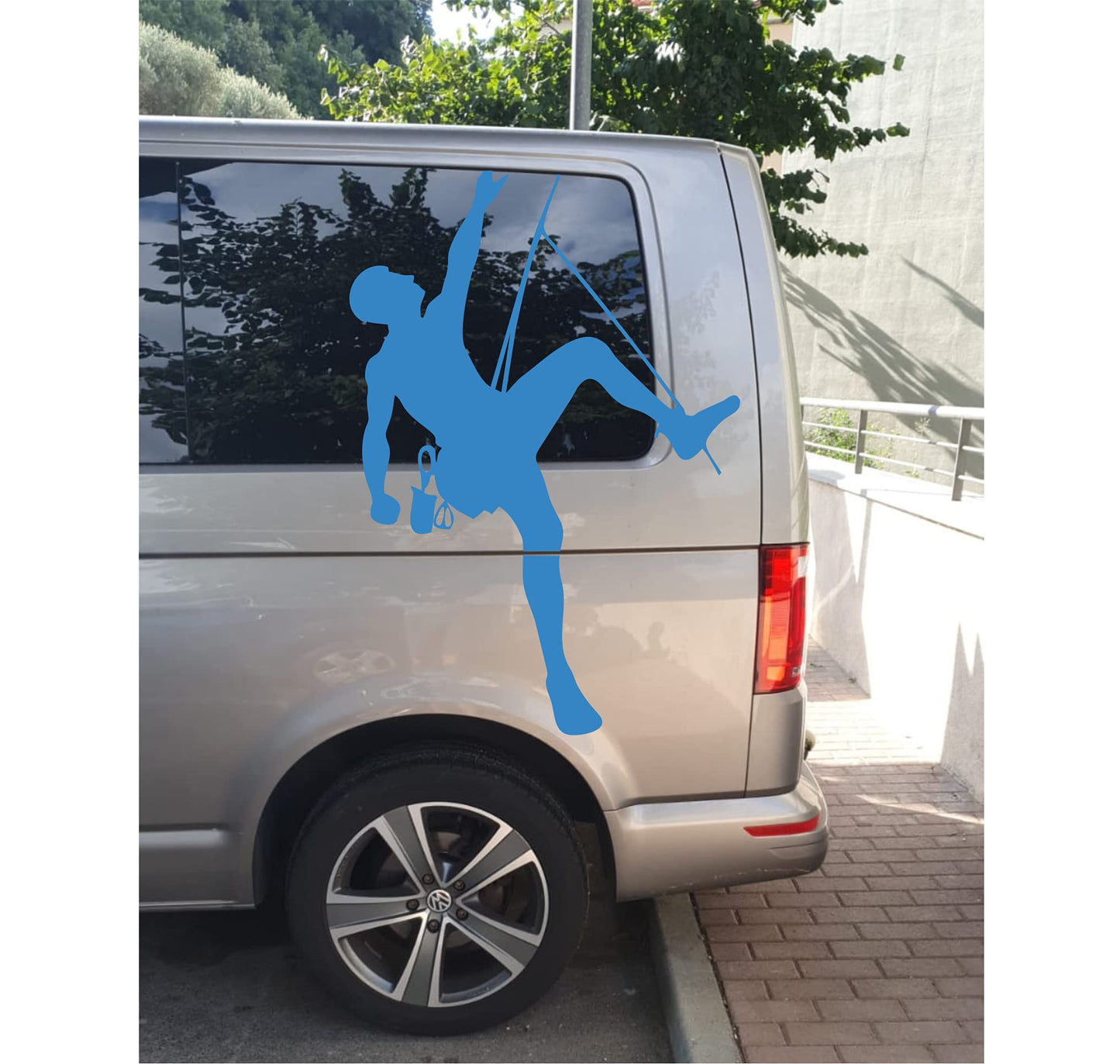 Adesivo SPORT MONTANO MONTAGNA stickers scalata scalatore Decalcomanie Home Design Art Decor accessori Adesivo per furgone-Vinile colore a scelta COD.0105 a €45.00 solo da DualColorStampe