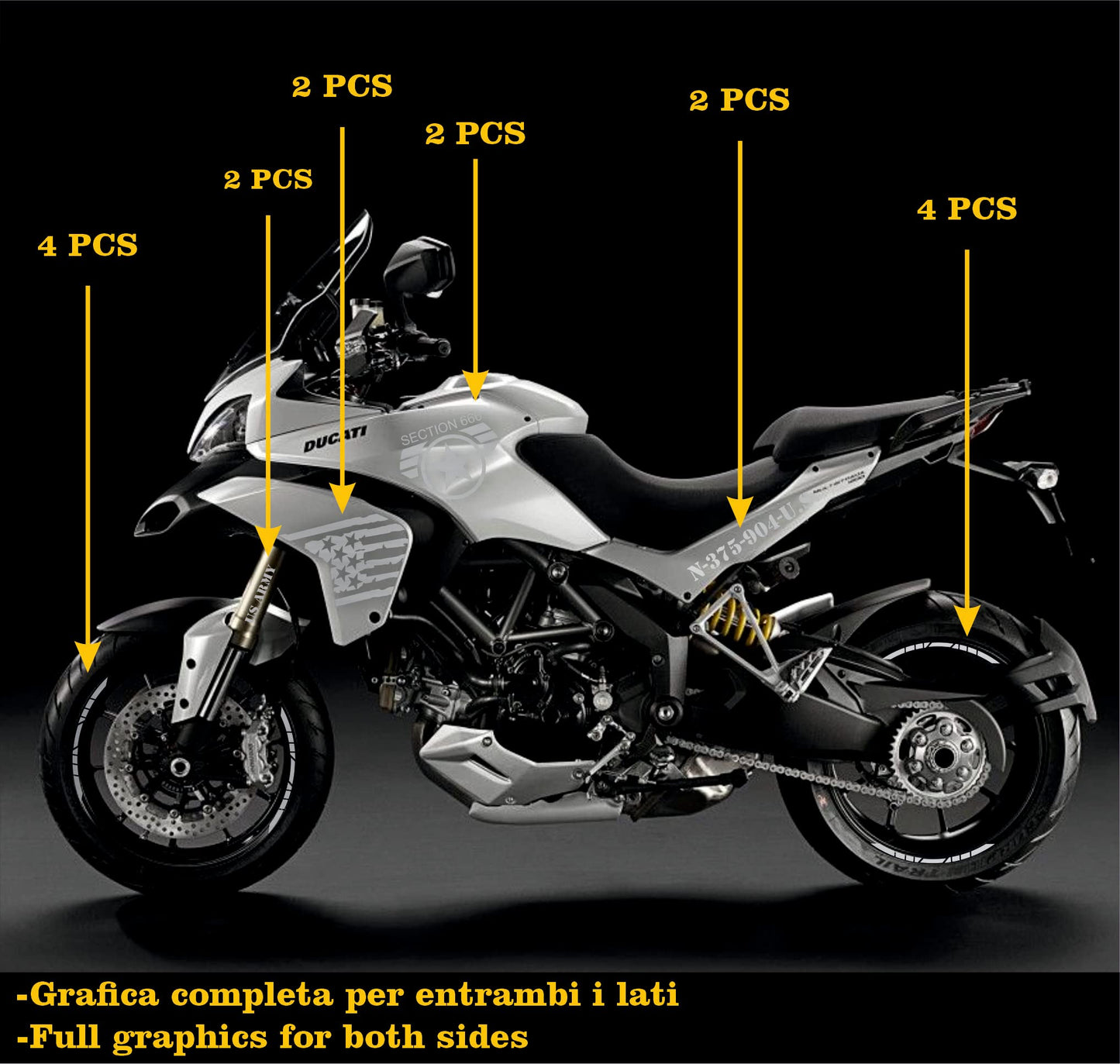 set adesivi decal vinile
