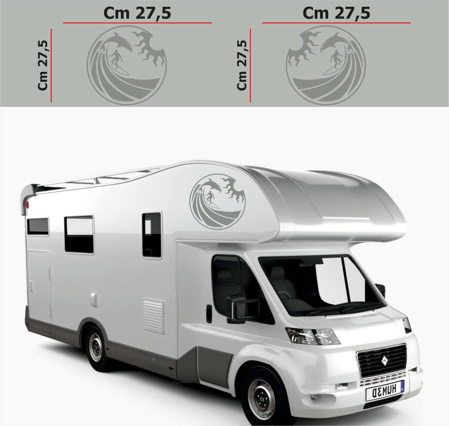 set adesivi decal vinile