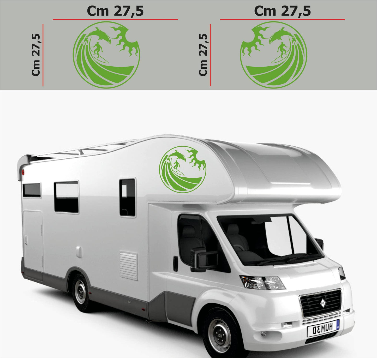 set adesivi decal vinile