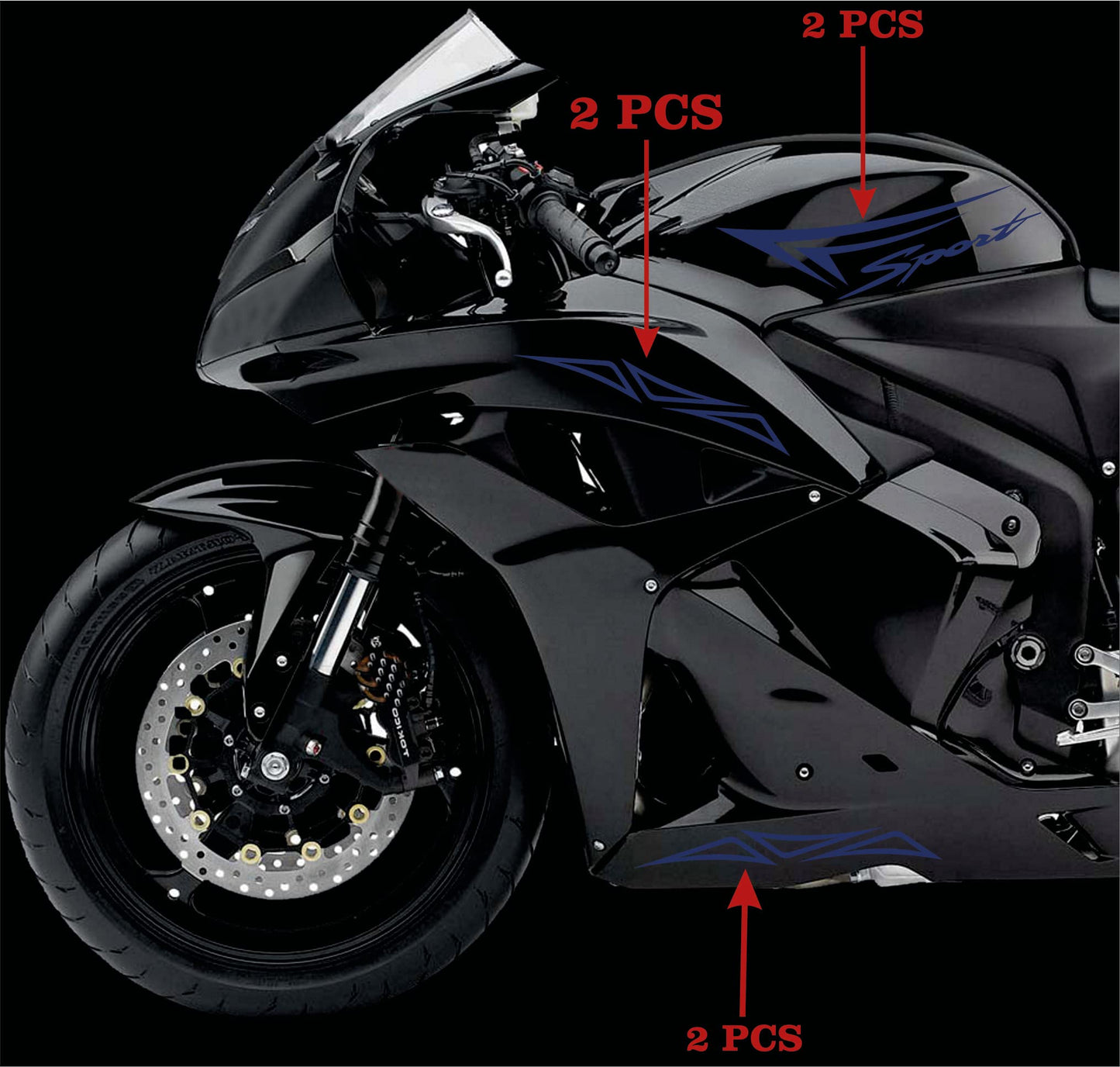 set adesivi decal vinile