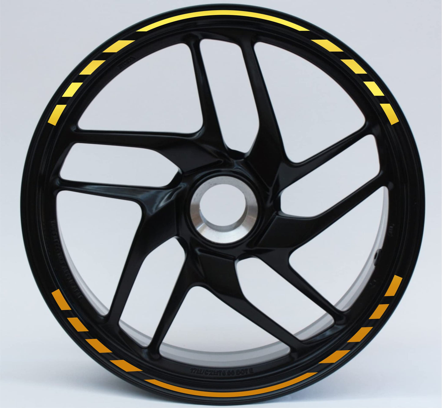 DualColorStampe Confezione Adesivi Set Completo di Cerchi Strisce per Moto per 2 Ruote da 17'' pollici strips Design Sportivo COD.D0063 a €12.99 solo da DualColorStampe