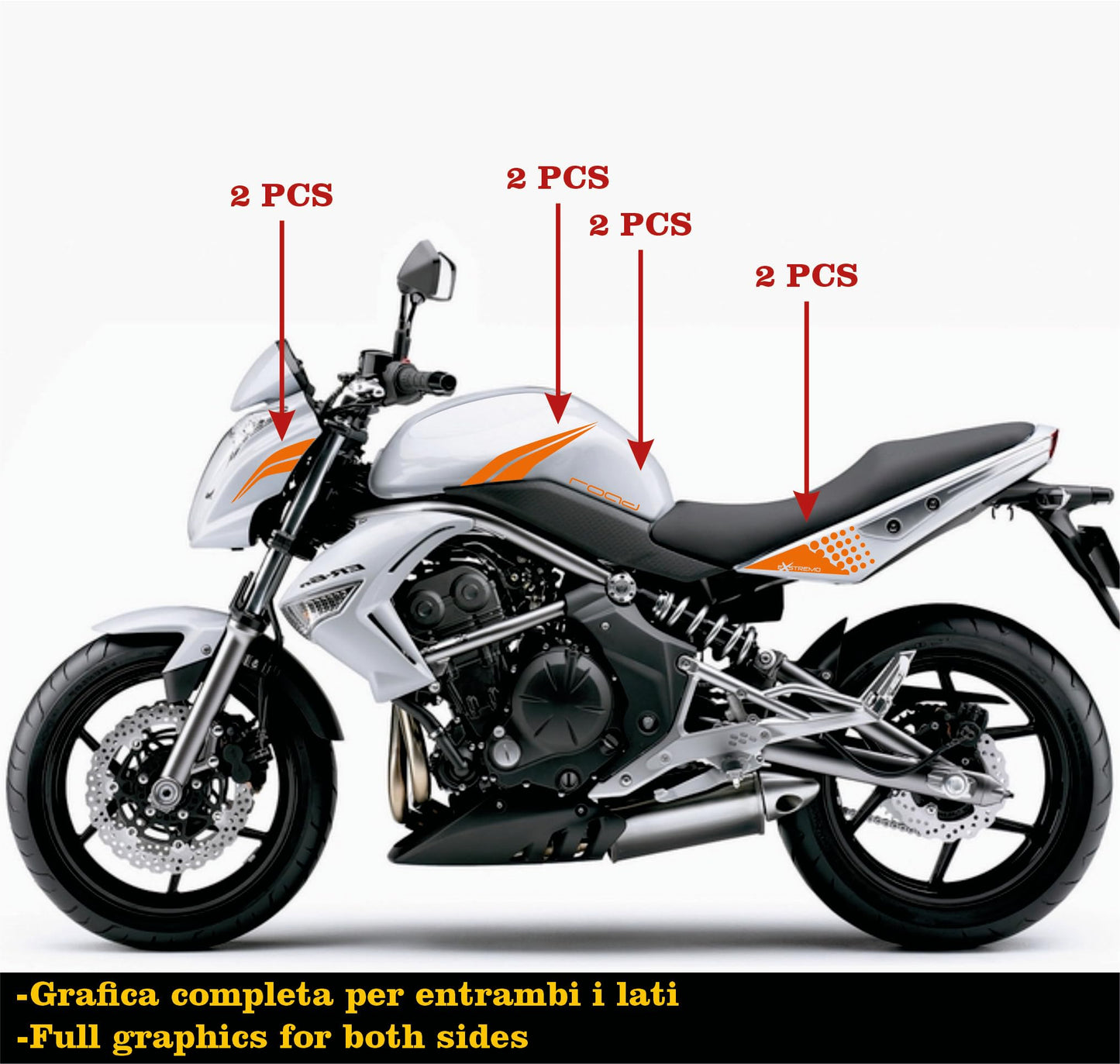 set adesivi decal vinile