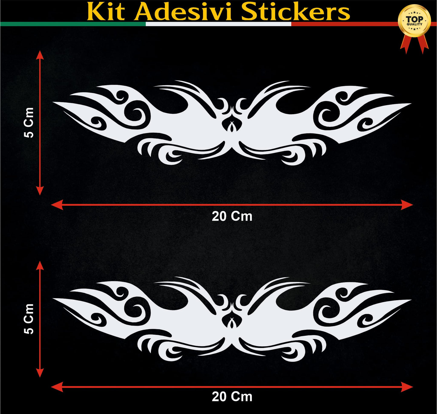 set adesivi decal vinile