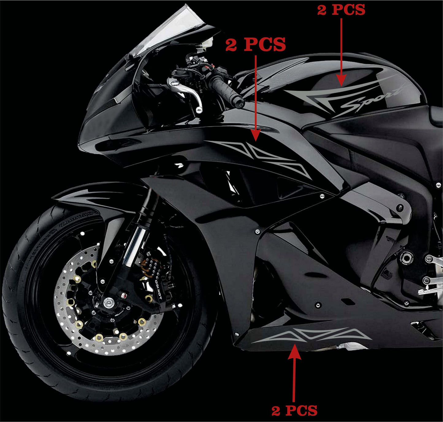 set adesivi decal vinile