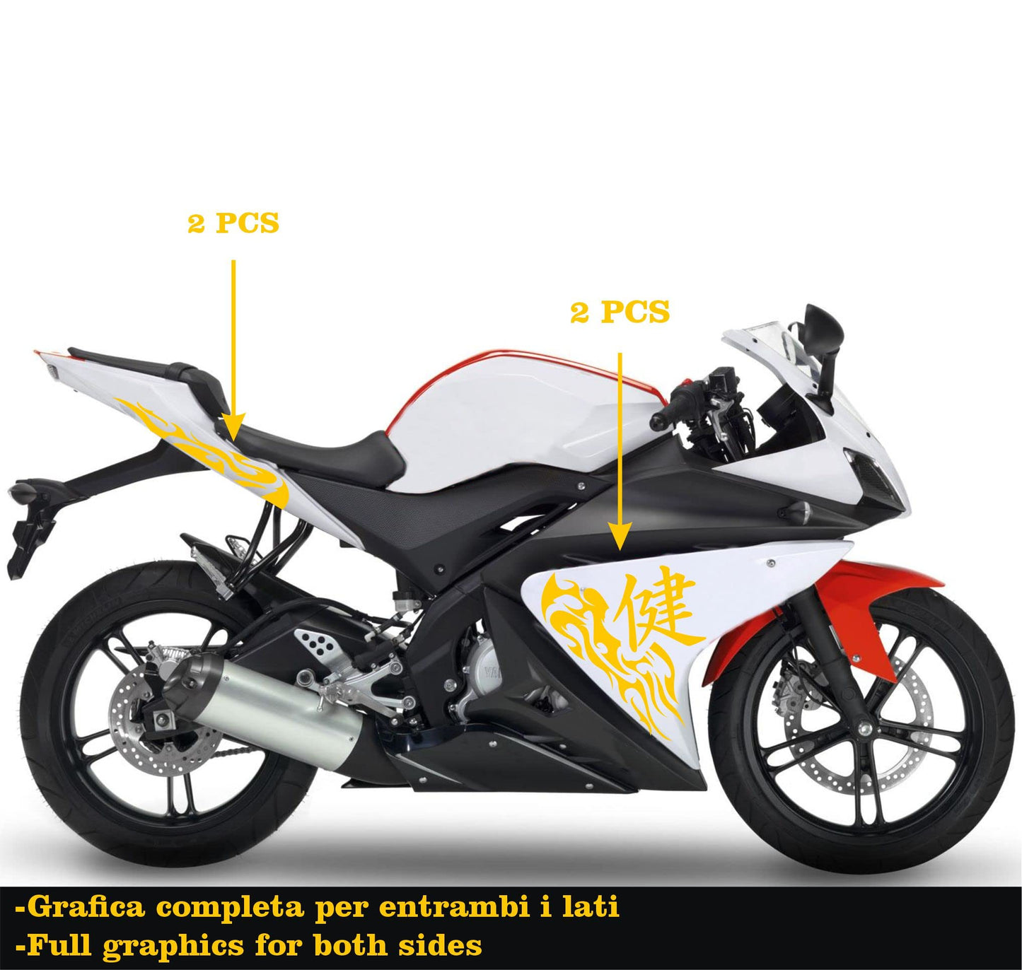 set adesivi decal vinile