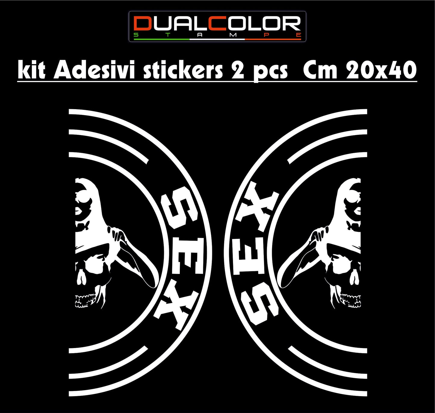 set adesivi decal vinile
