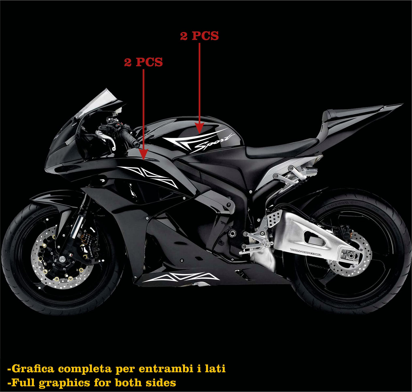 set adesivi decal vinile