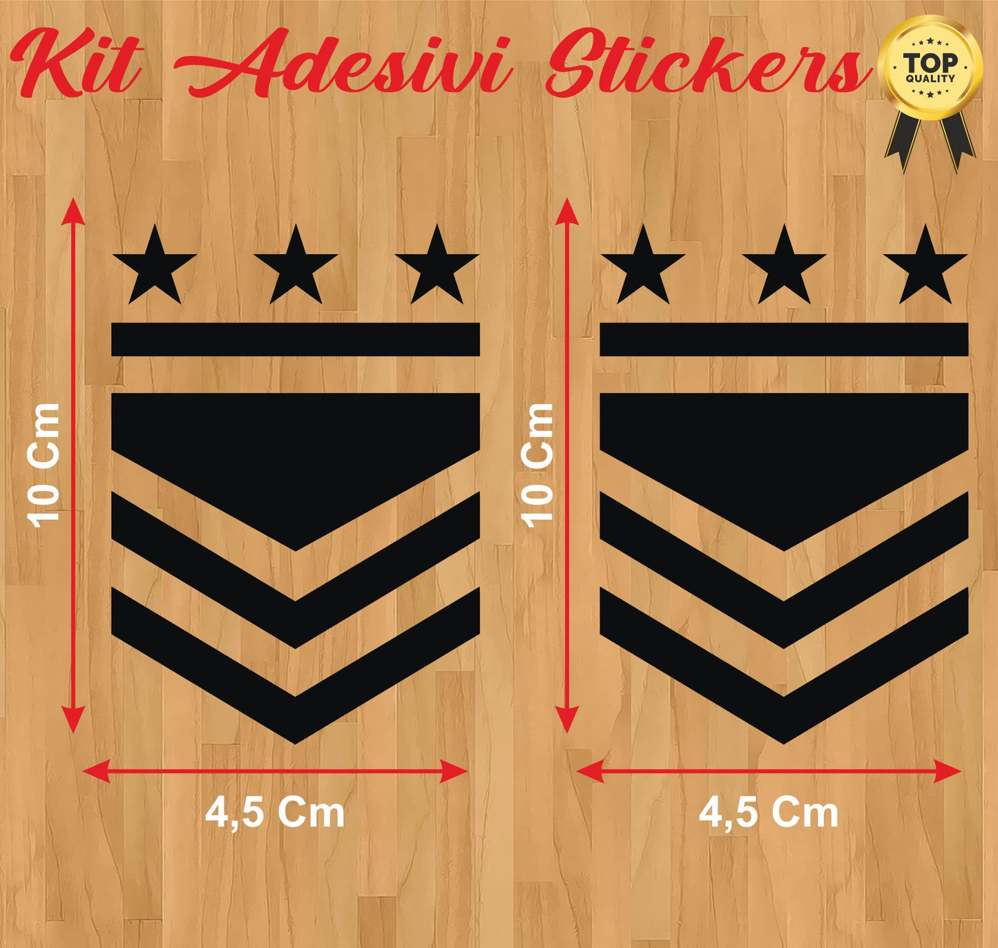set adesivi decal vinile