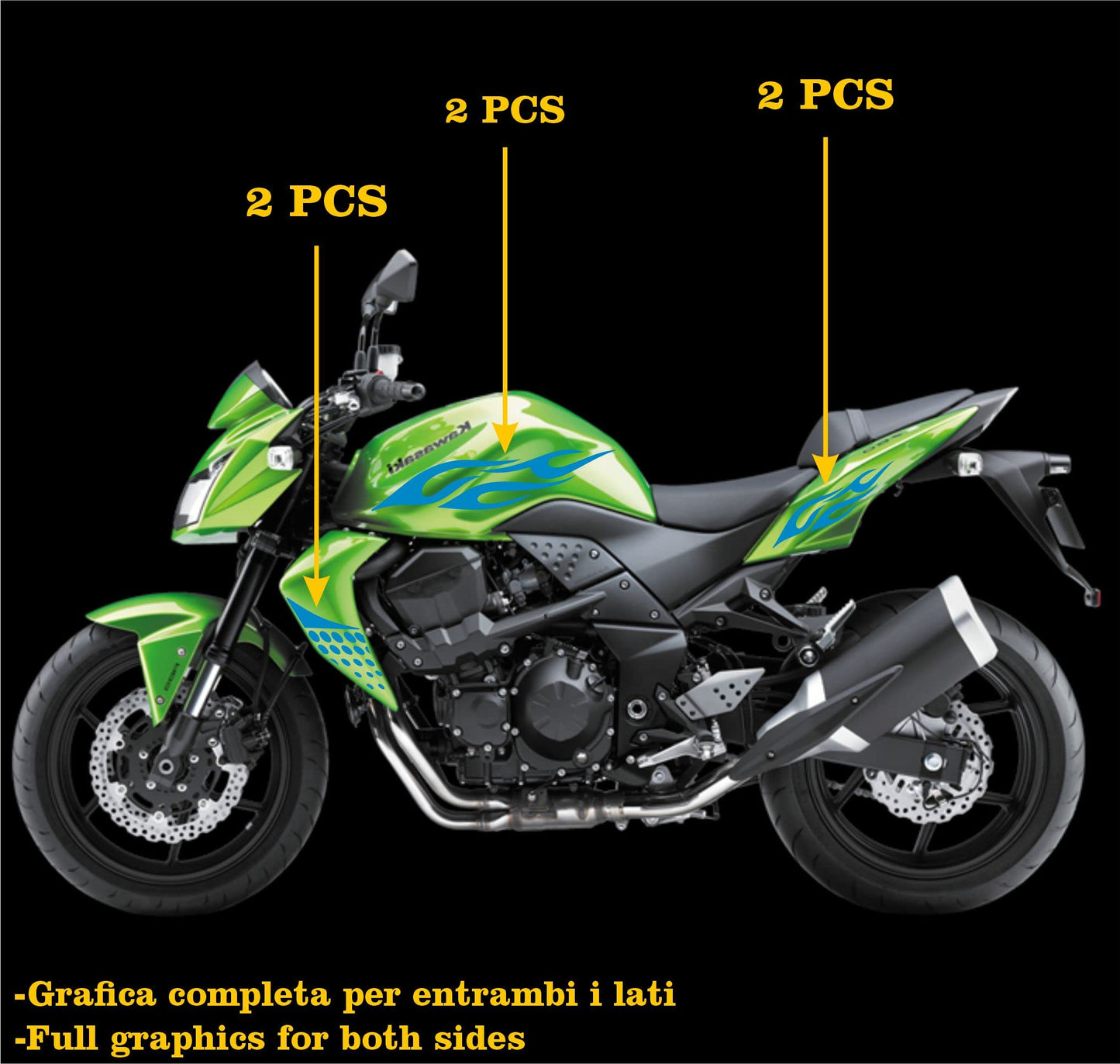 set adesivi decal vinile