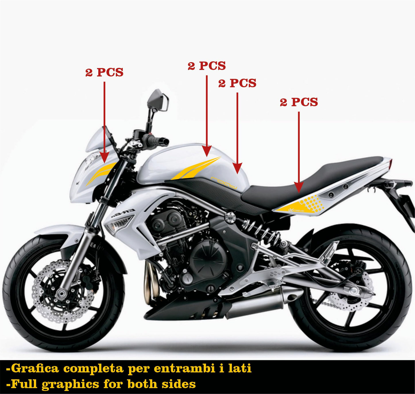 set adesivi decal vinile