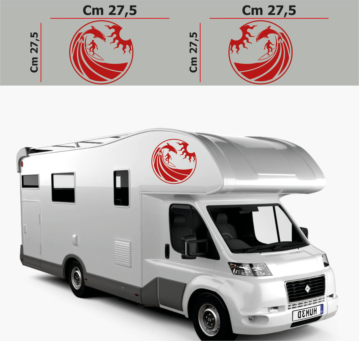set adesivi decal vinile