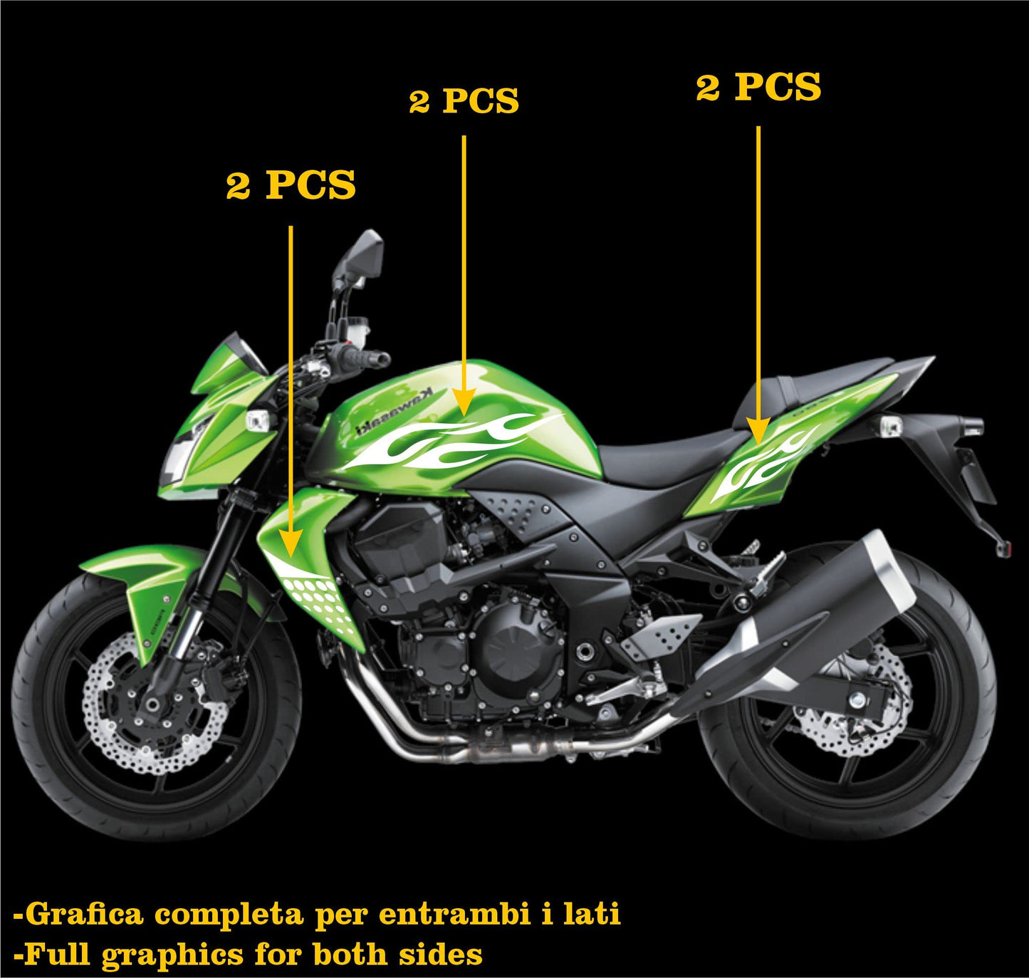 set adesivi decal vinile