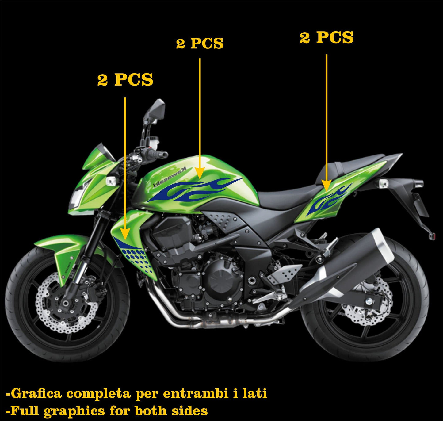 set adesivi decal vinile