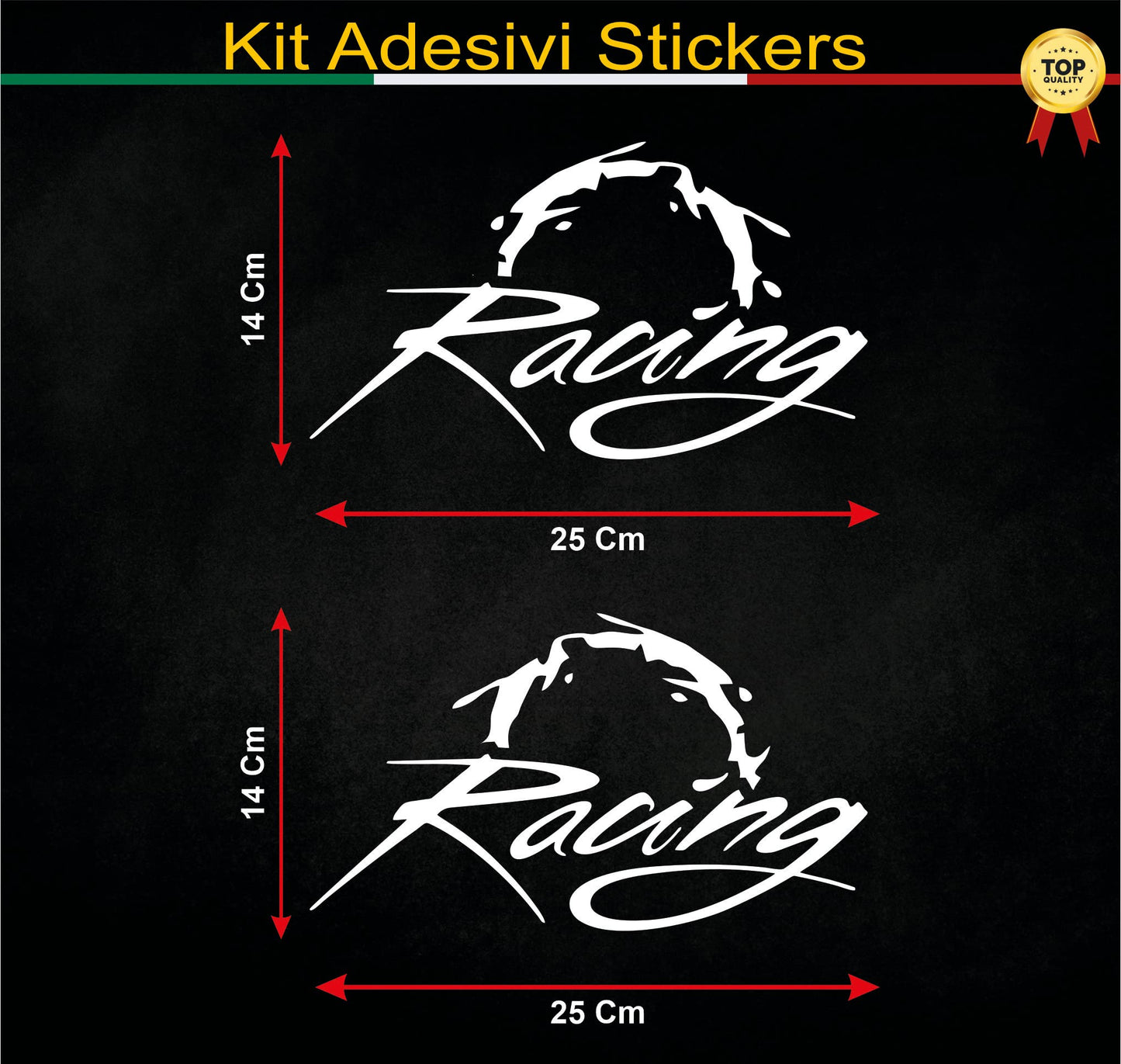 set adesivi decal vinile