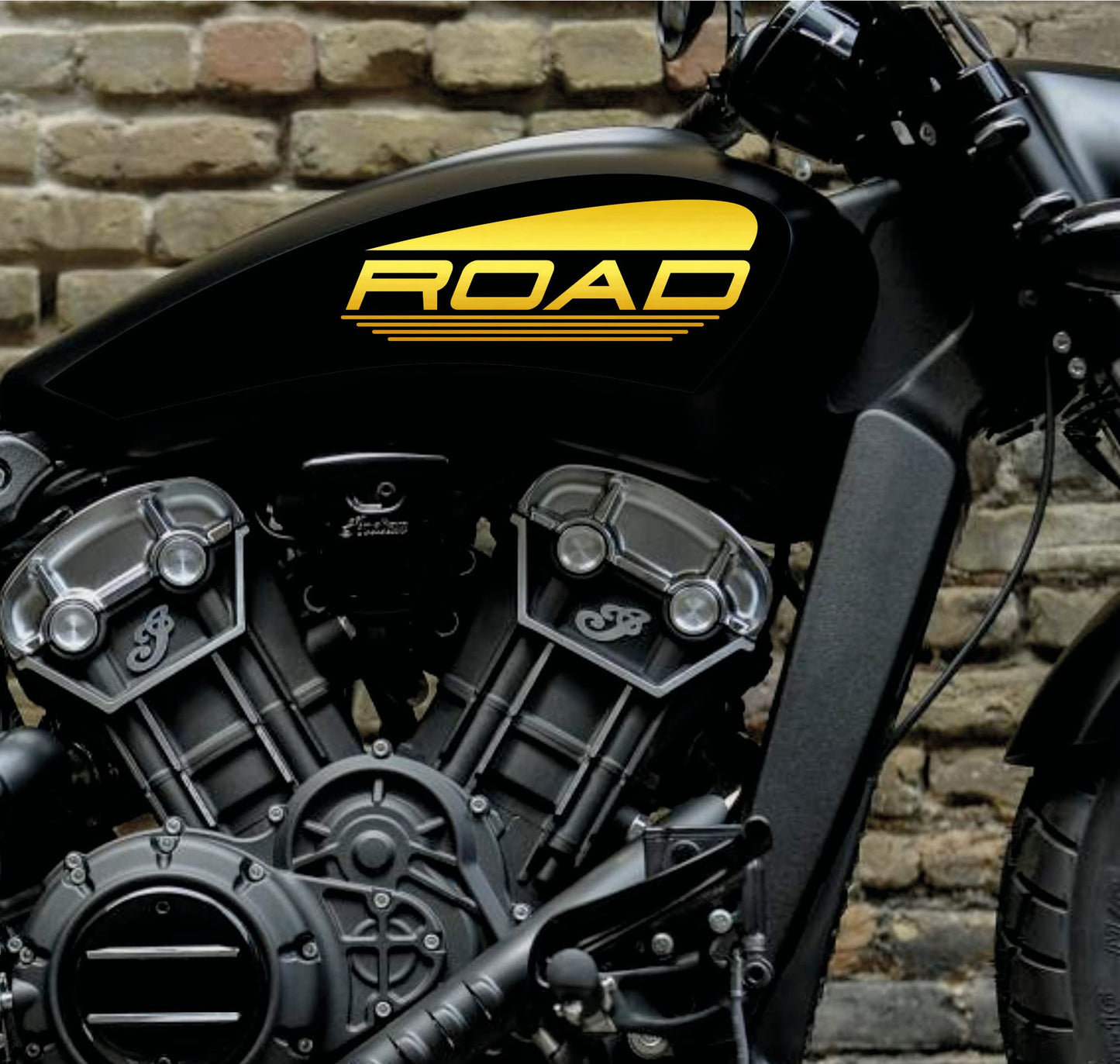 DualColorStampe Adesivi Compatibili con Indian motorcycle moto serbatoio DX-SX stickers Moto Motorbike ROAD COD.M0271 a €18.99 solo da DualColorStampe