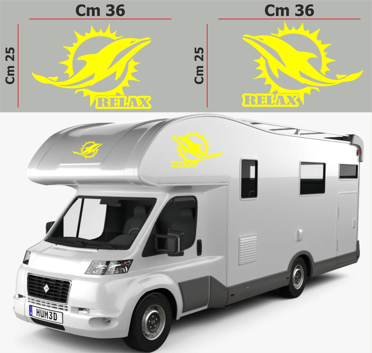 set adesivi decal vinile
