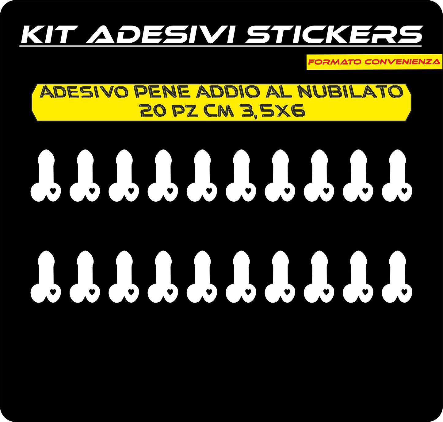 set adesivi decal vinile