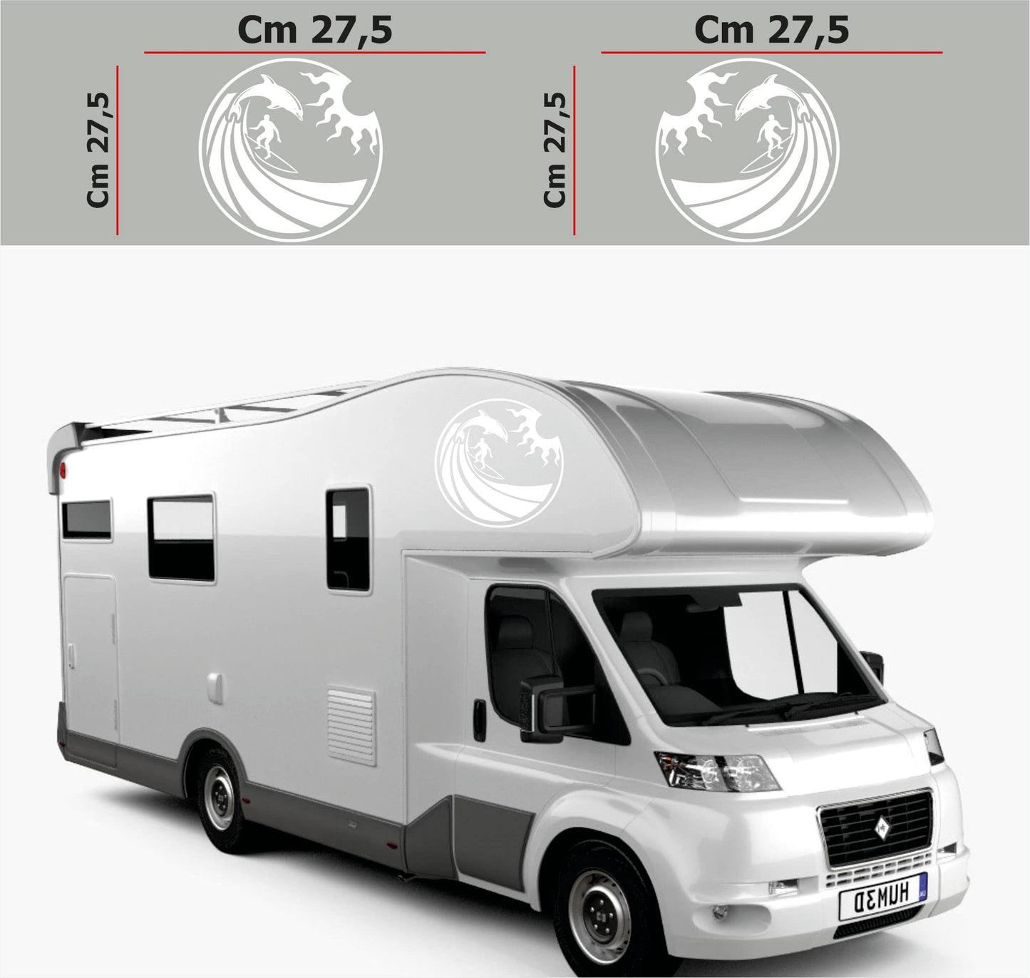 set adesivi decal vinile