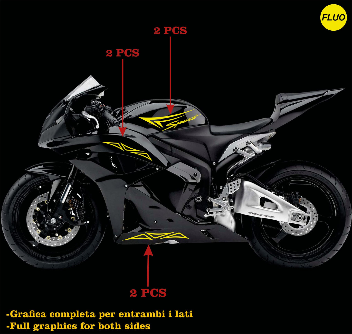 set adesivi decal vinile