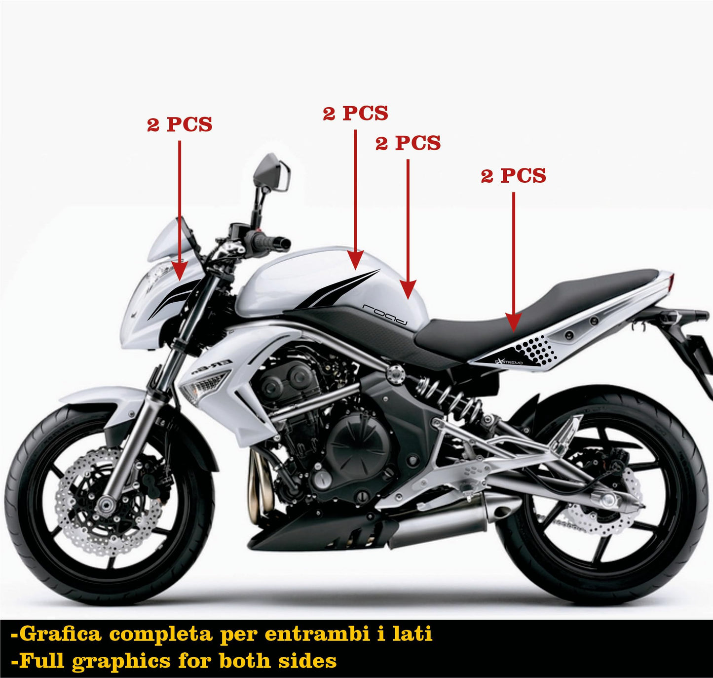set adesivi decal vinile