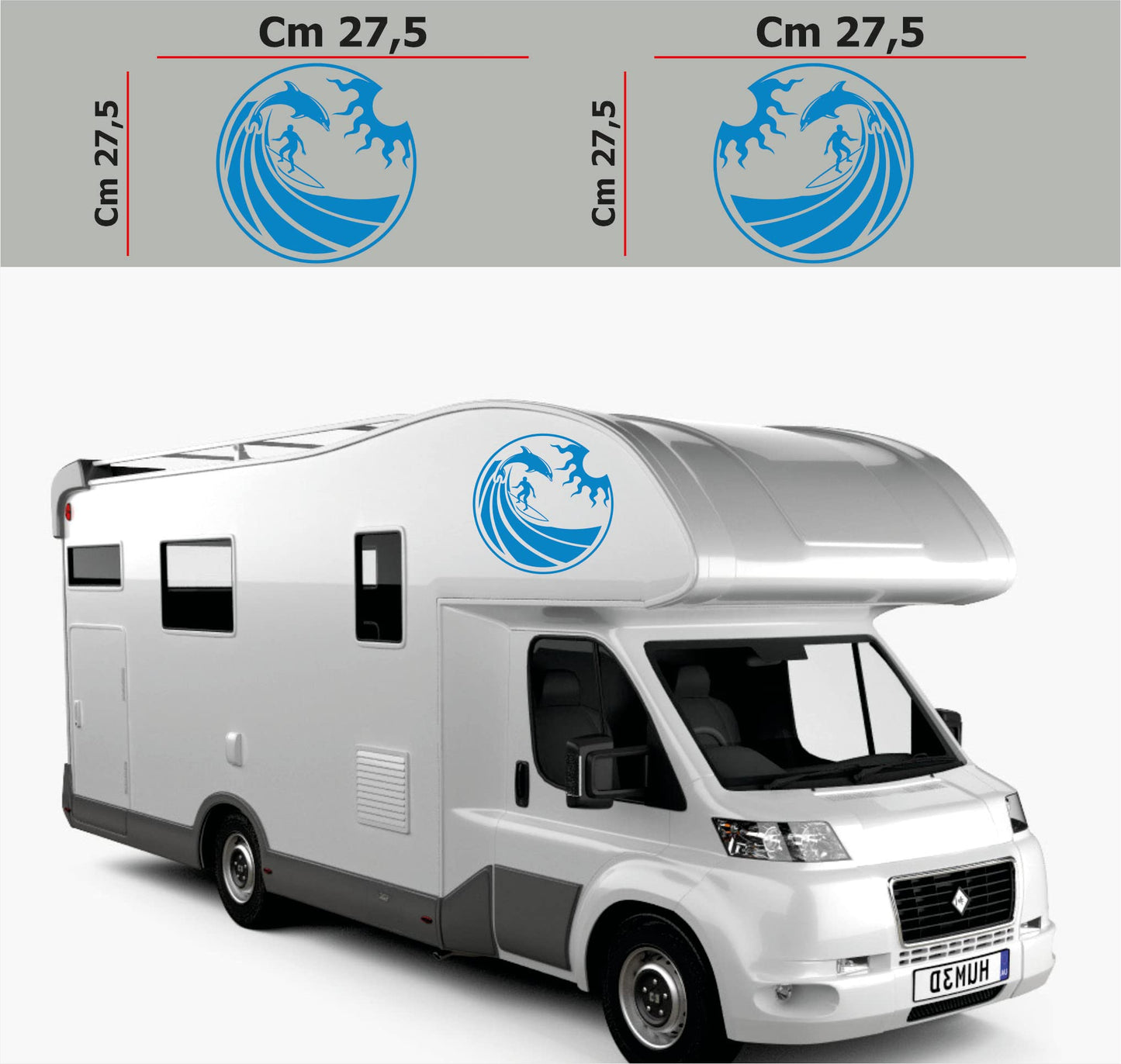 set adesivi decal vinile