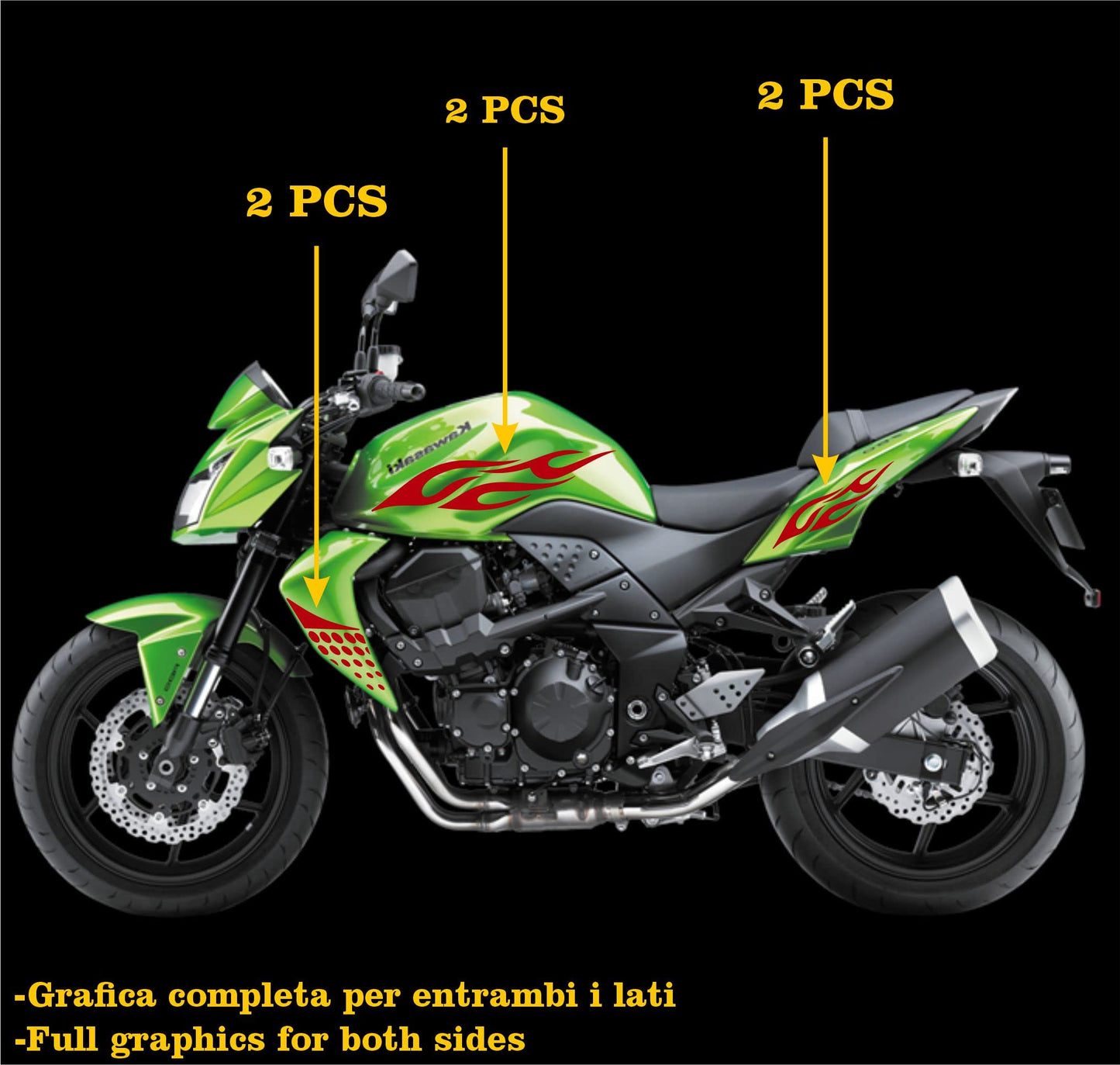 set adesivi decal vinile