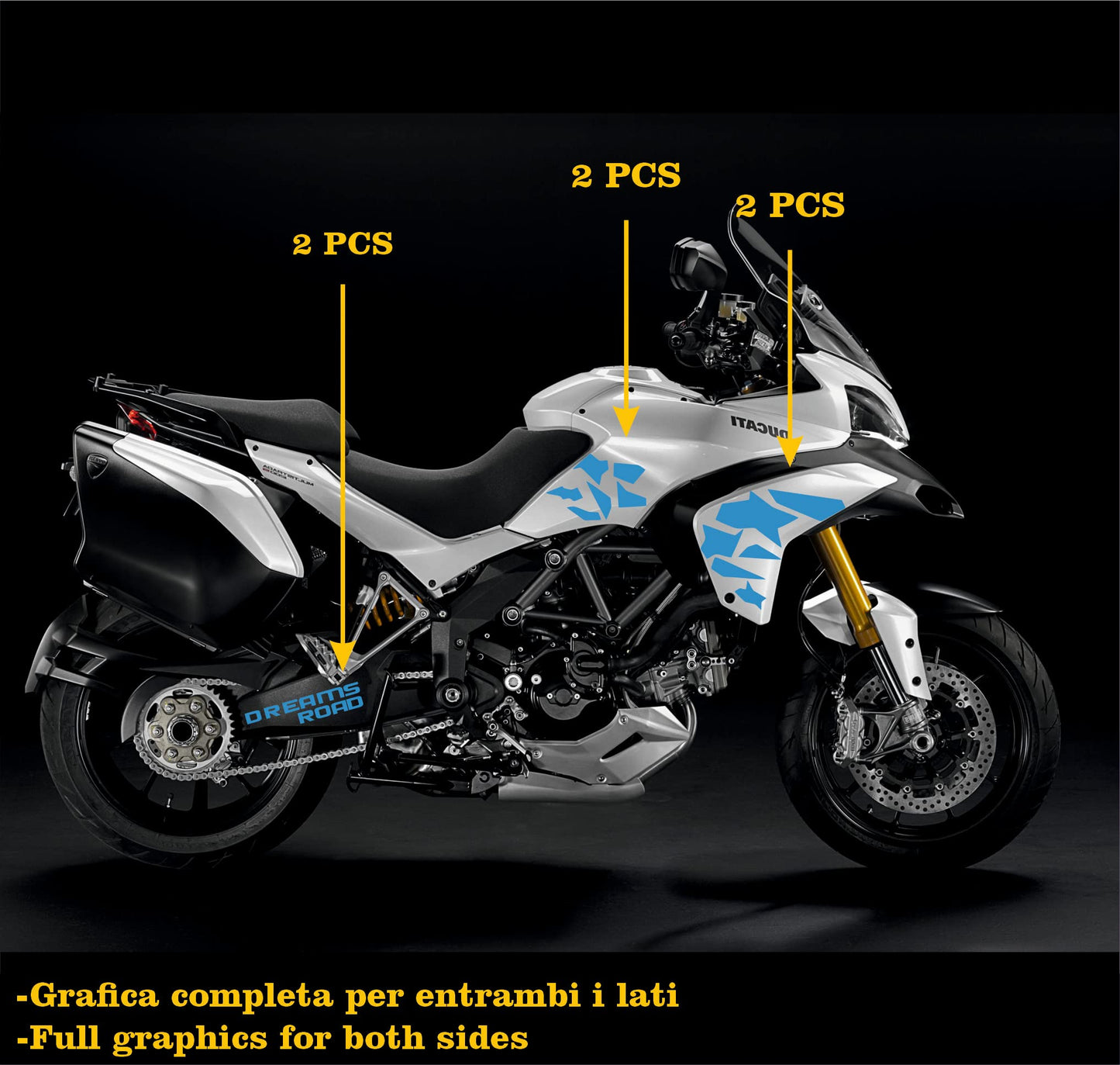 set adesivi decal vinile