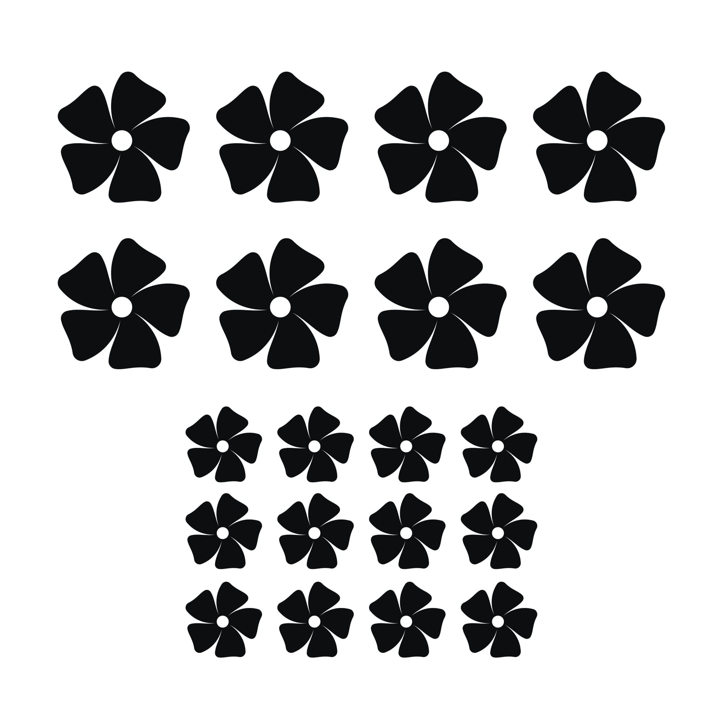 set adesivi decal vinile
