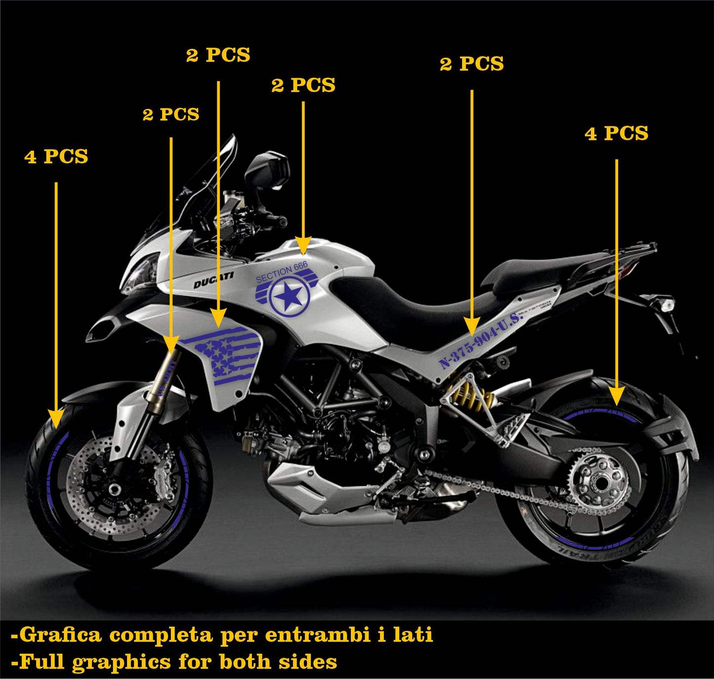 set adesivi decal vinile