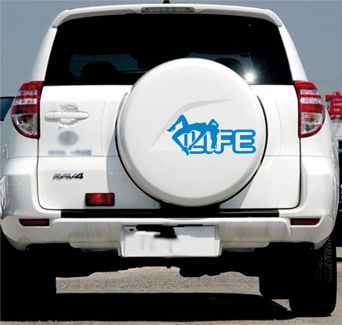 DualColorStampe Adesivi Compatibili con Toyota Rav4 Rav-4 Auto ruota di scorta copertura decalcomanie adesivi Auto decorazione adesivi accessori LIFE DONNA SEX COD.0335 a €14.99 solo da DualColorStampe