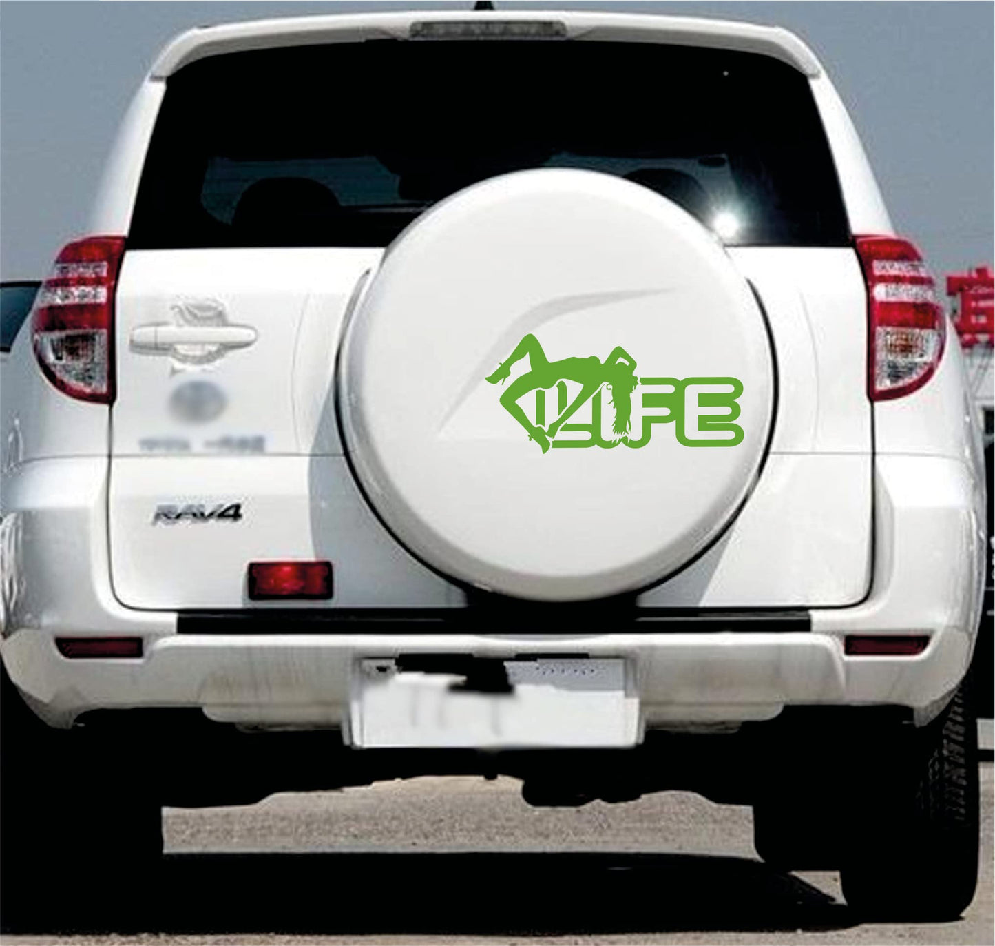 DualColorStampe Adesivi Compatibili con Toyota Rav4 Rav-4 Auto ruota di scorta copertura decalcomanie adesivi Auto decorazione adesivi accessori LIFE DONNA SEX COD.0335 a €14.99 solo da DualColorStampe
