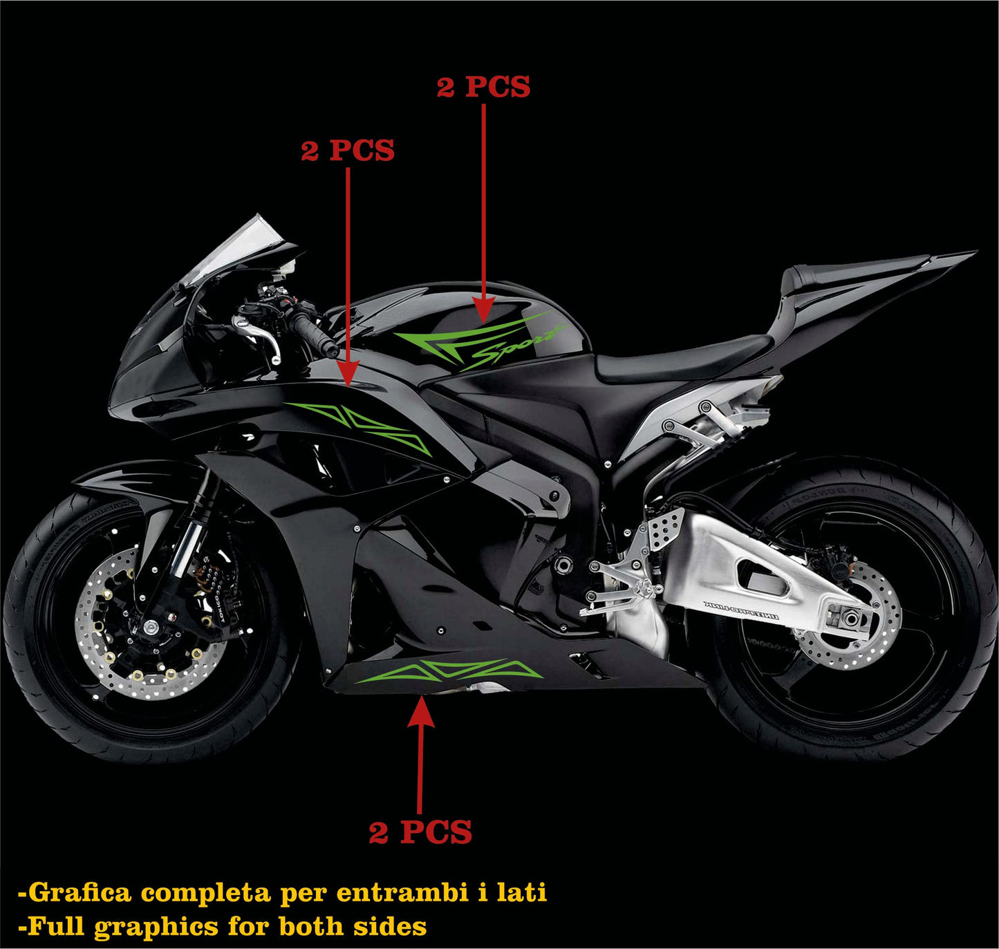 set adesivi decal vinile
