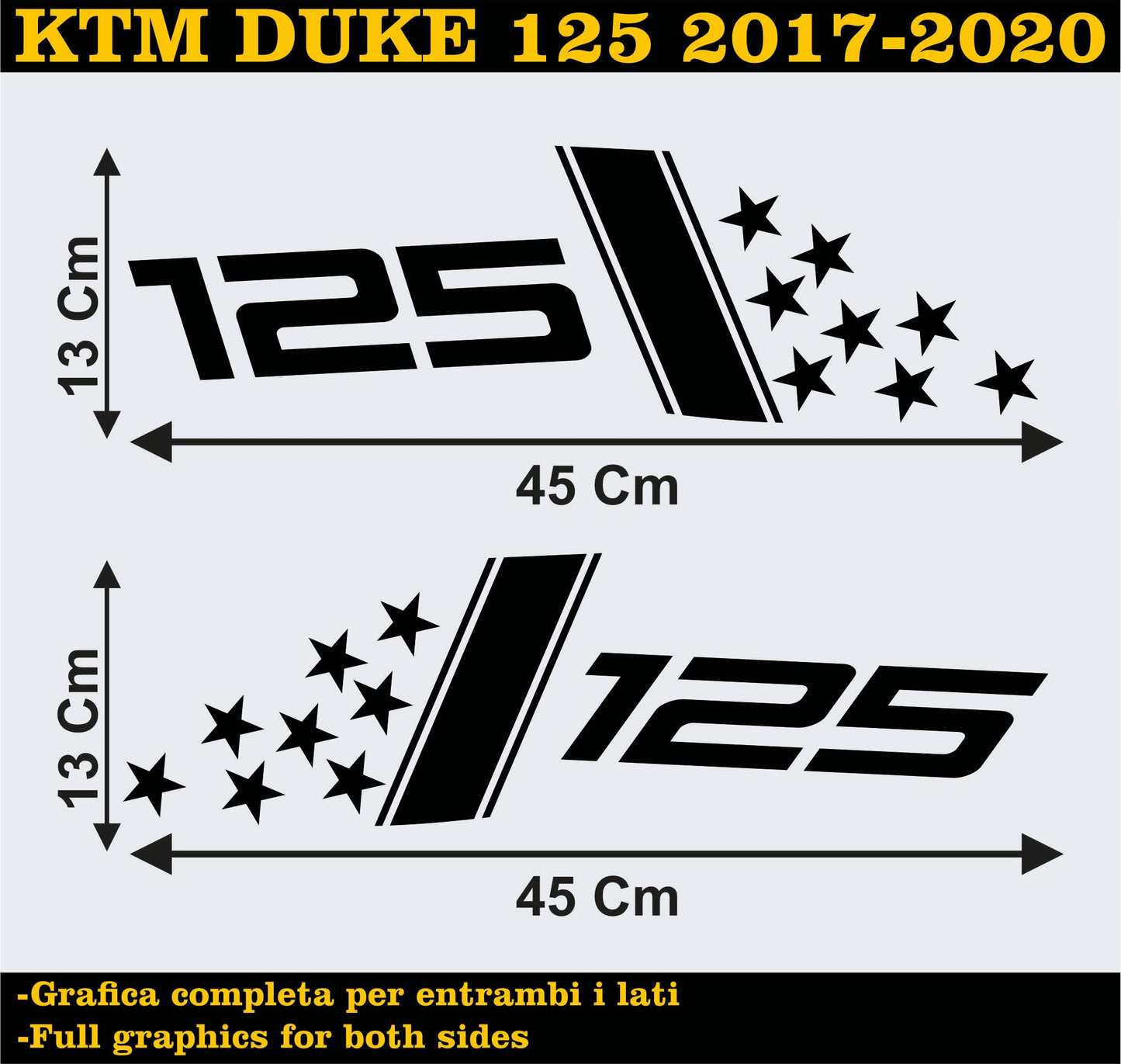 set adesivi decal vinile