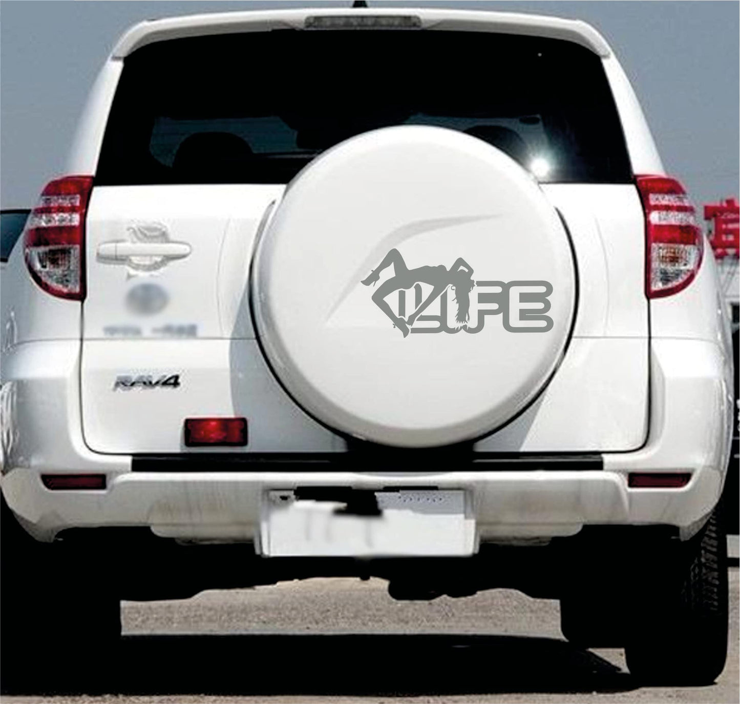DualColorStampe Adesivi Compatibili con Toyota Rav4 Rav-4 Auto ruota di scorta copertura decalcomanie adesivi Auto decorazione adesivi accessori LIFE DONNA SEX COD.0335 a €14.99 solo da DualColorStampe