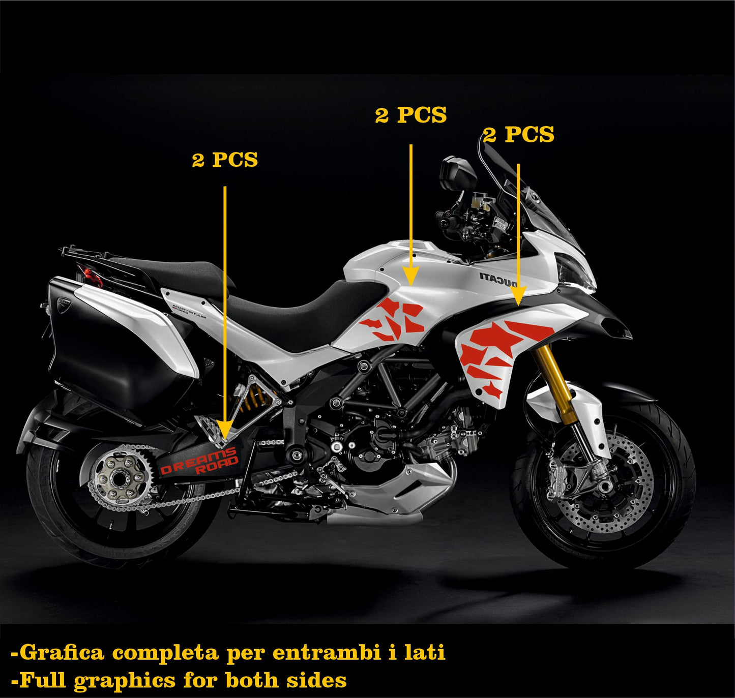 set adesivi decal vinile